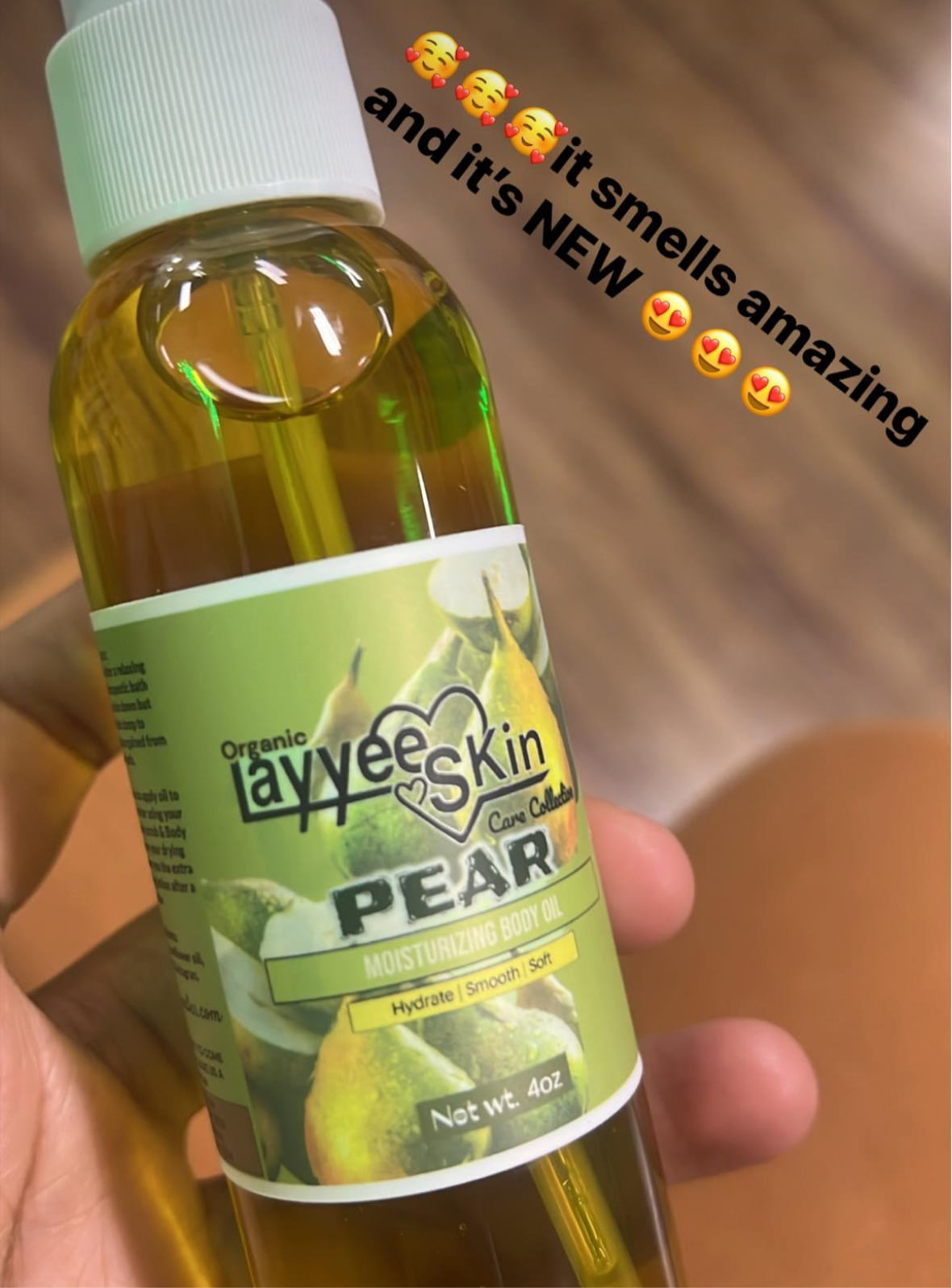 Pear - body scrub and body oil set