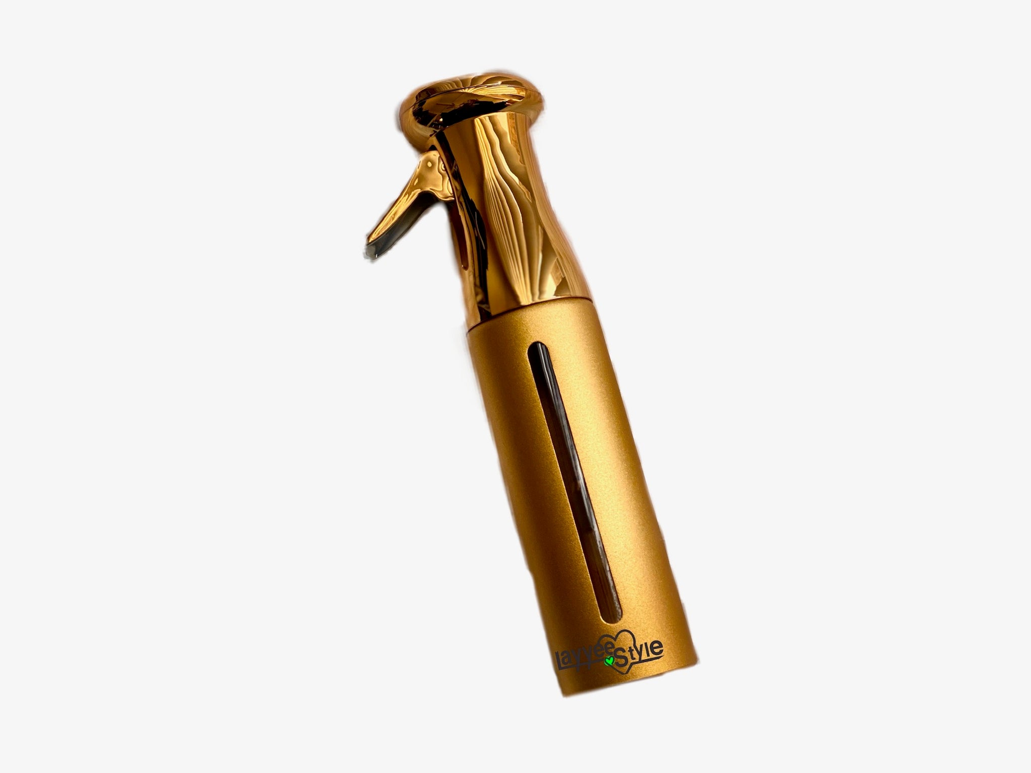 Golden spray bottle